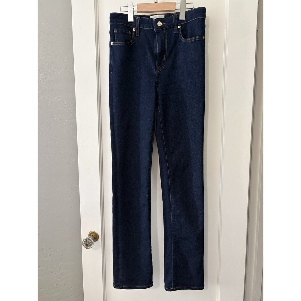FRAME EUC The Pencil Denim Dark Rinse Skinny Jeans Women 26 Stretch Minimalist